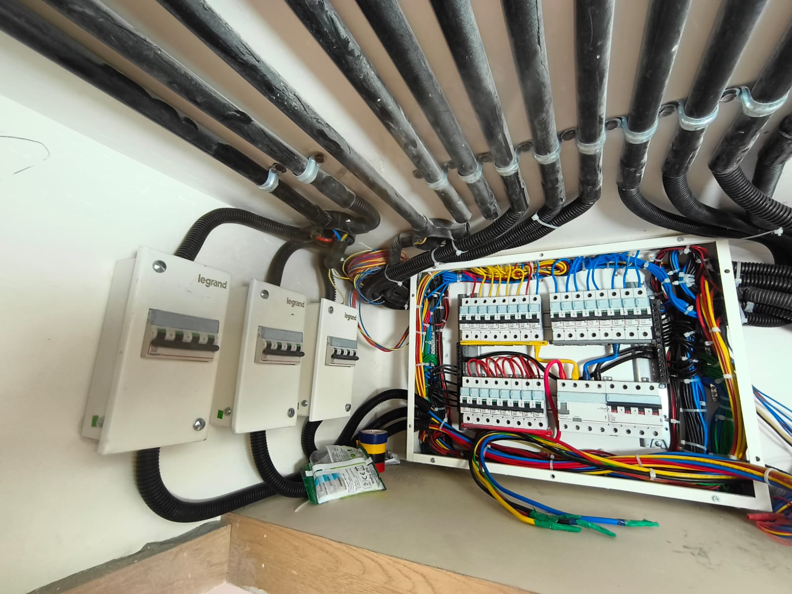 Electrical distribution panel installation